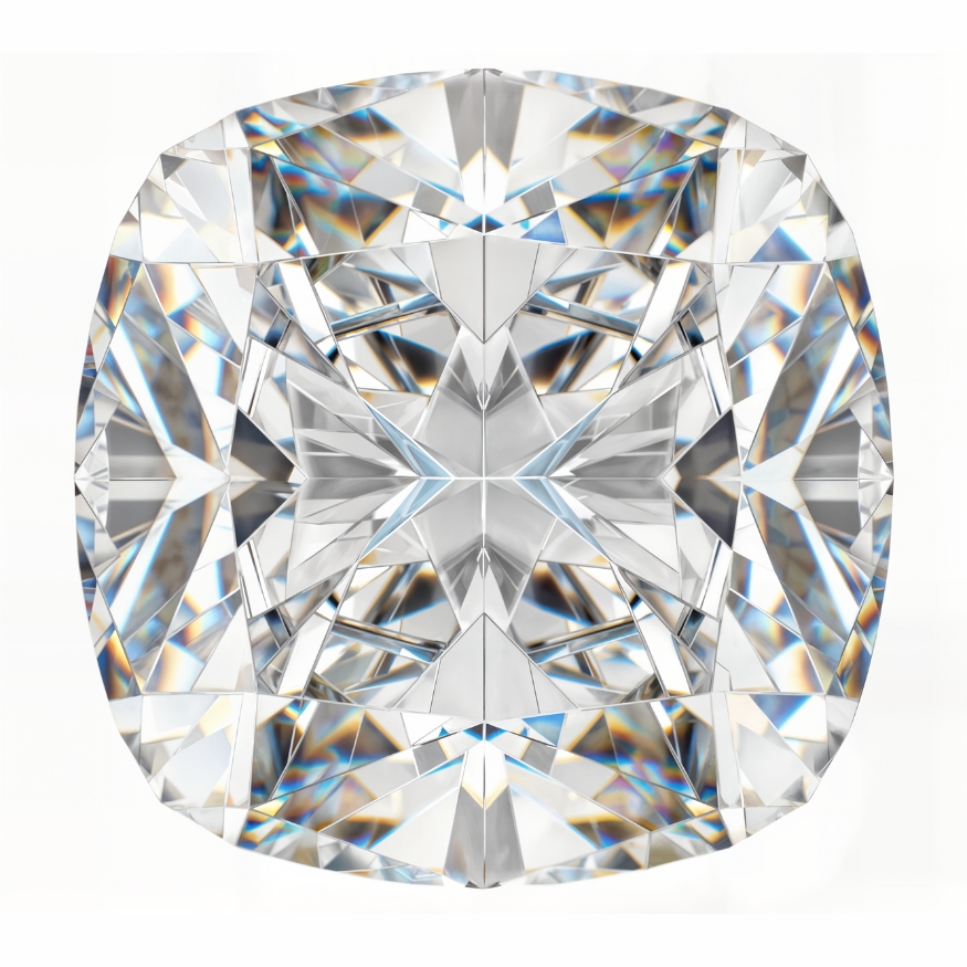 Cushion cut loose lab grown diamond