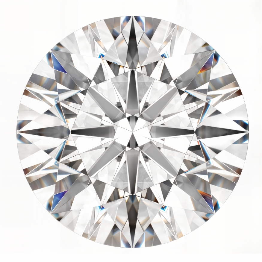 Round cut loose lab grown diamond